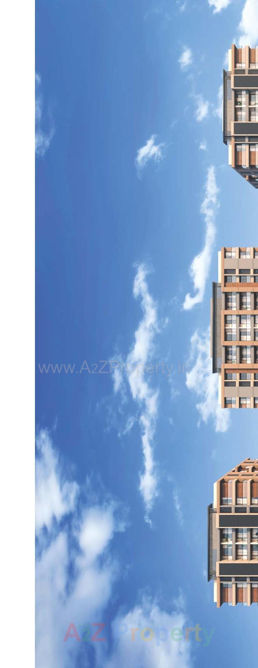 3D Elevation of real estate project Haridwar Habitat located at Mavdi, Rajkot, Gujarat