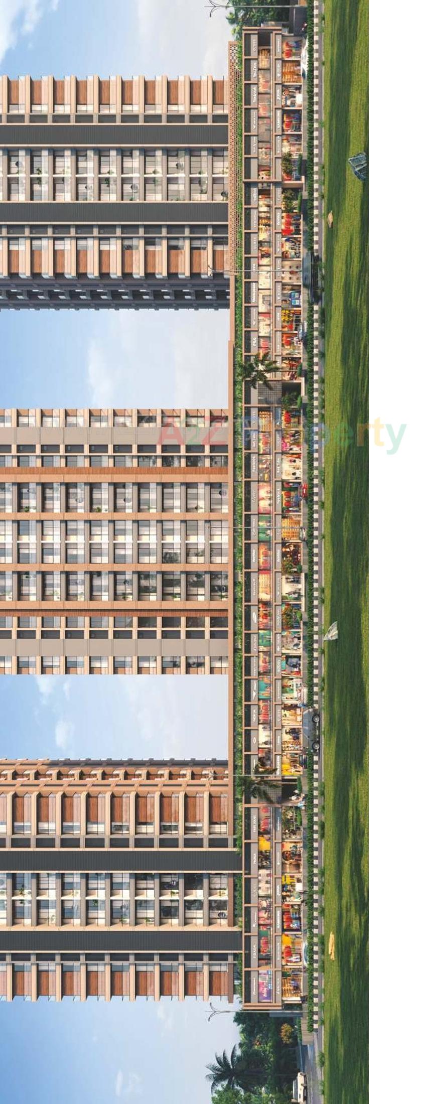 3D Elevation of real estate project Haridwar Habitat located at Mavdi, Rajkot, Gujarat