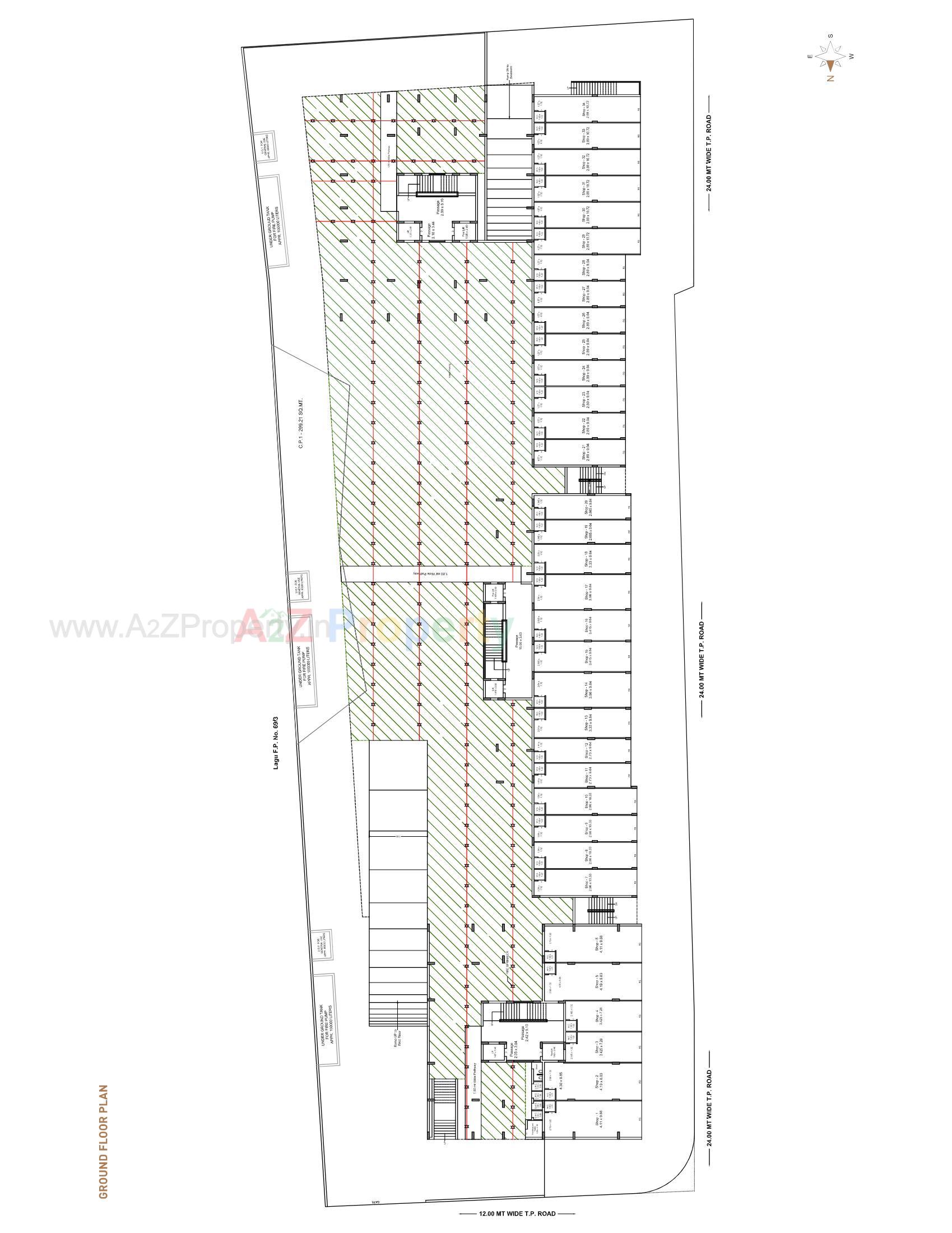 Layout of real estate project Haridwar Habitat located at Mavdi, Rajkot, Gujarat