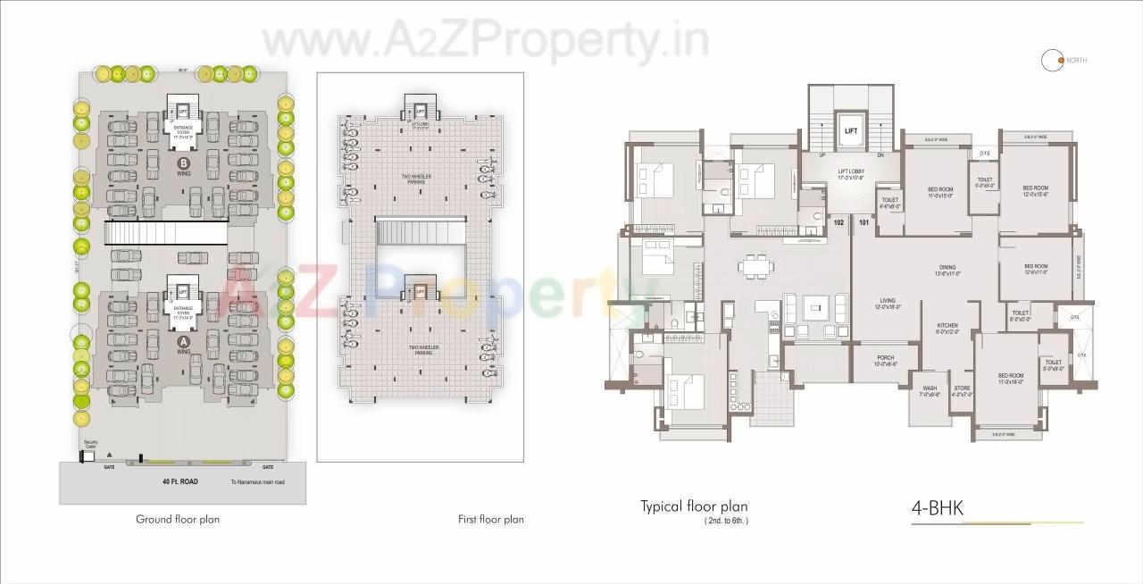 Layout of real estate project Haridwar Heaven located at Rajkot, Rajkot, Gujarat