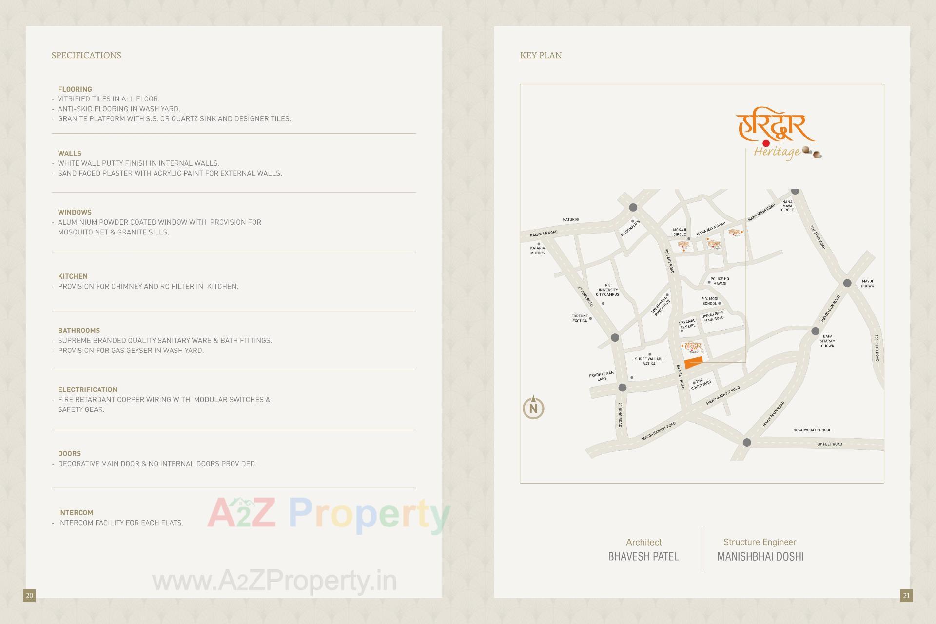  of real estate project Haridwar Heritage located at Mavdi, Rajkot, Gujarat