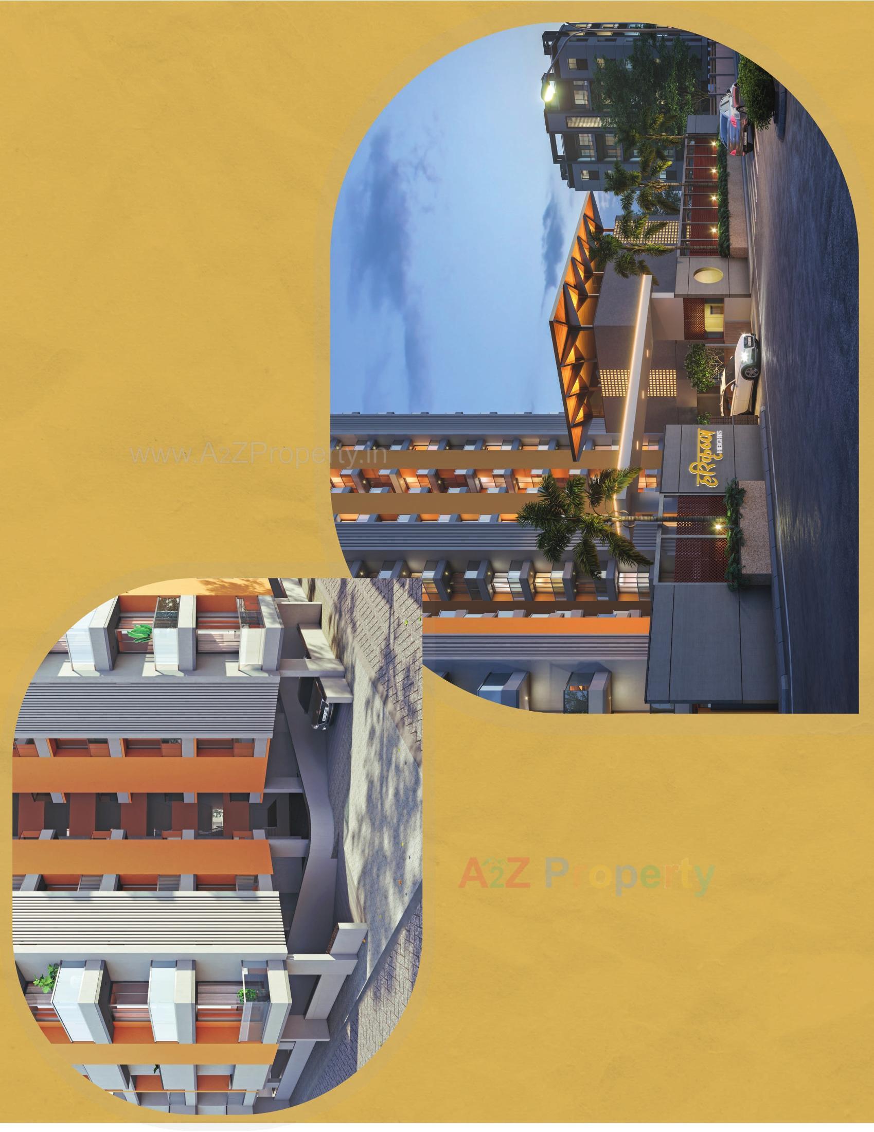 3D Elevation of real estate project Harikrushna Heights located at Rajkot, Rajkot, Gujarat