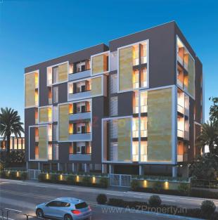 Elevation of real estate project Harikrushna located at Raiya, Rajkot, Gujarat