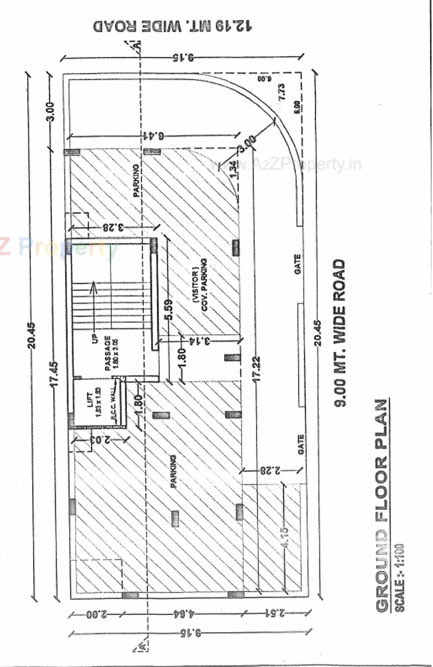 Layout of real estate project Hariras Flats located at Madhapar, Rajkot, Gujarat