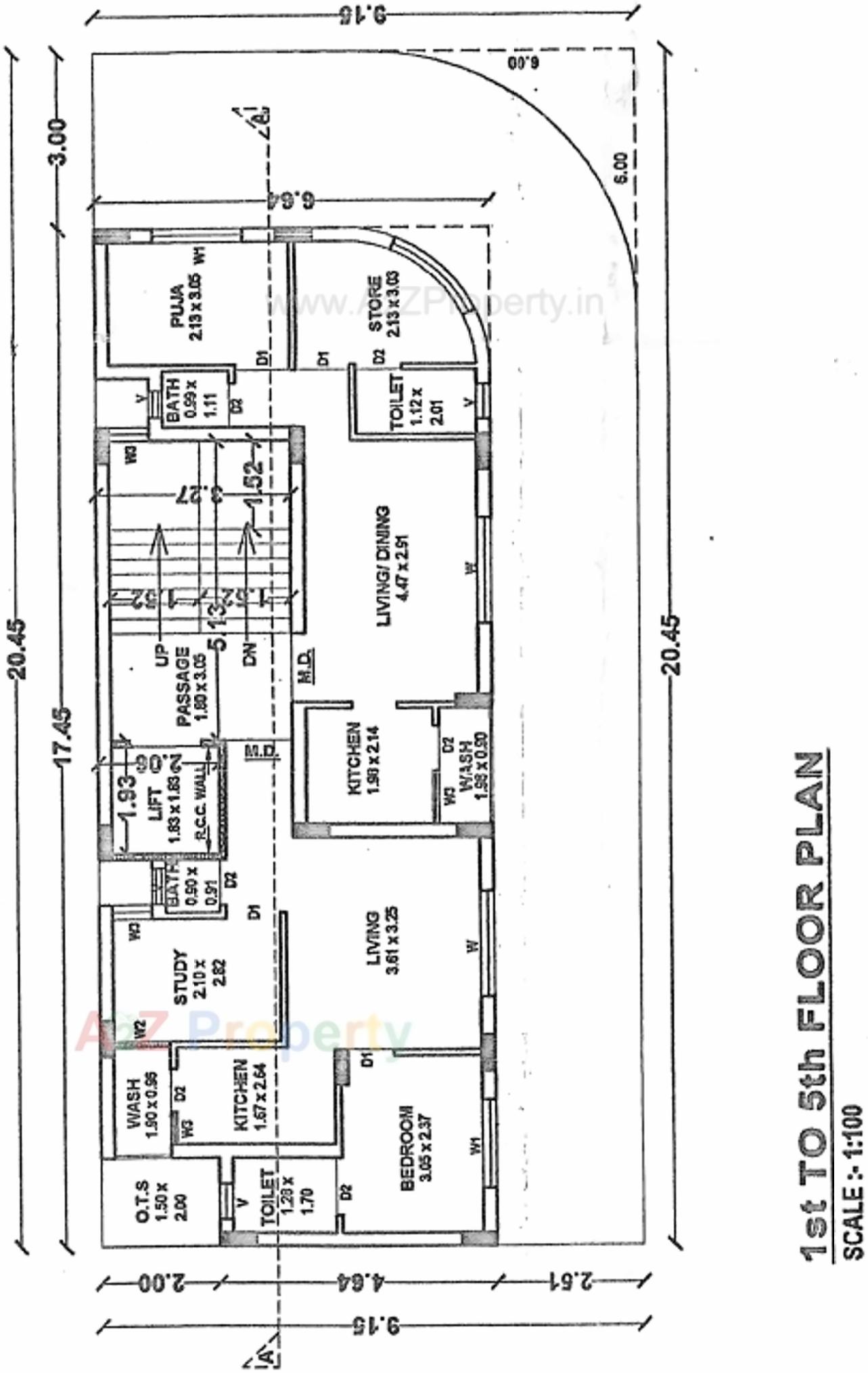 Layout of real estate project Hariras Flats located at Madhapar, Rajkot, Gujarat