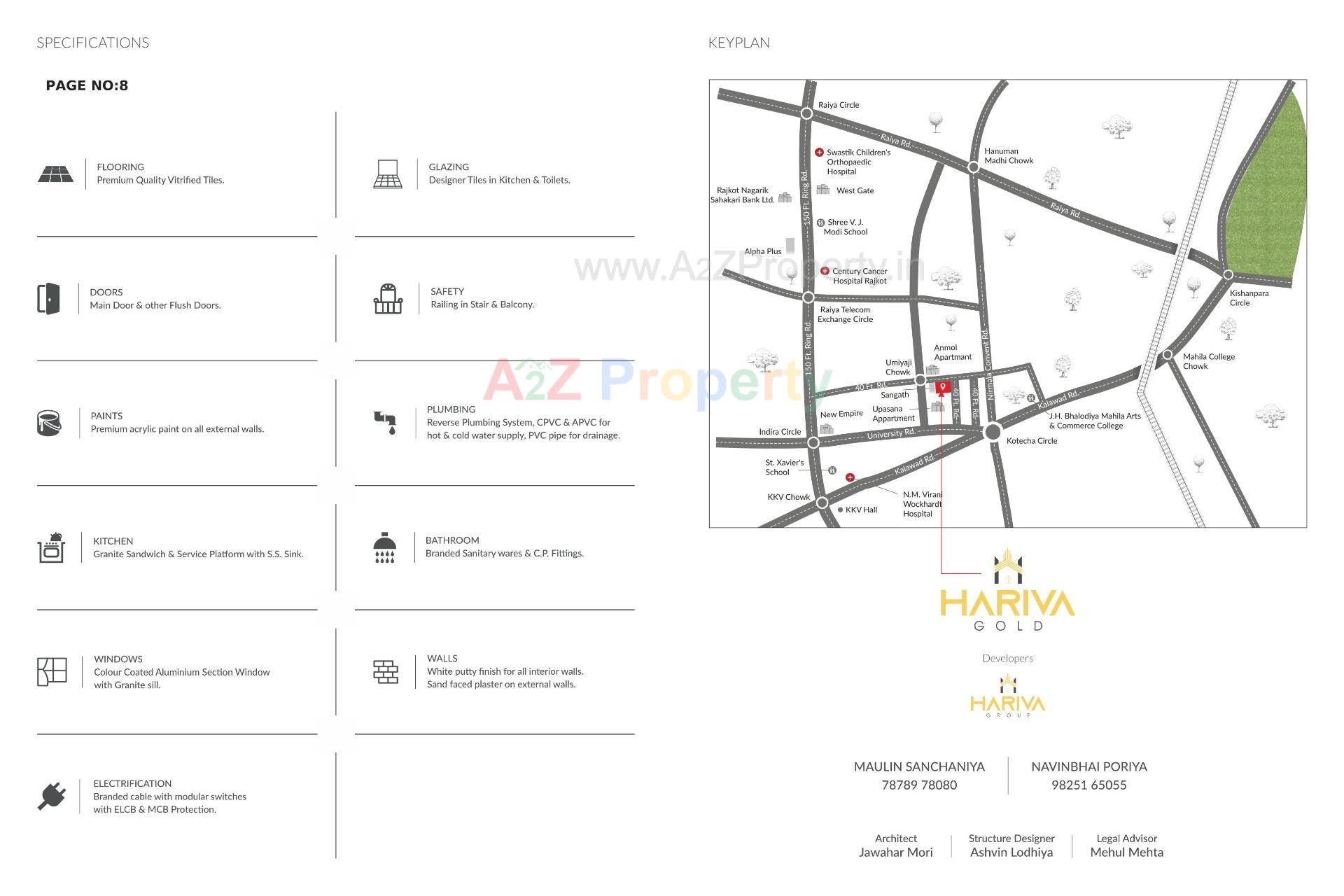  of real estate project Hariva Gold located at Raiya, Rajkot, Gujarat