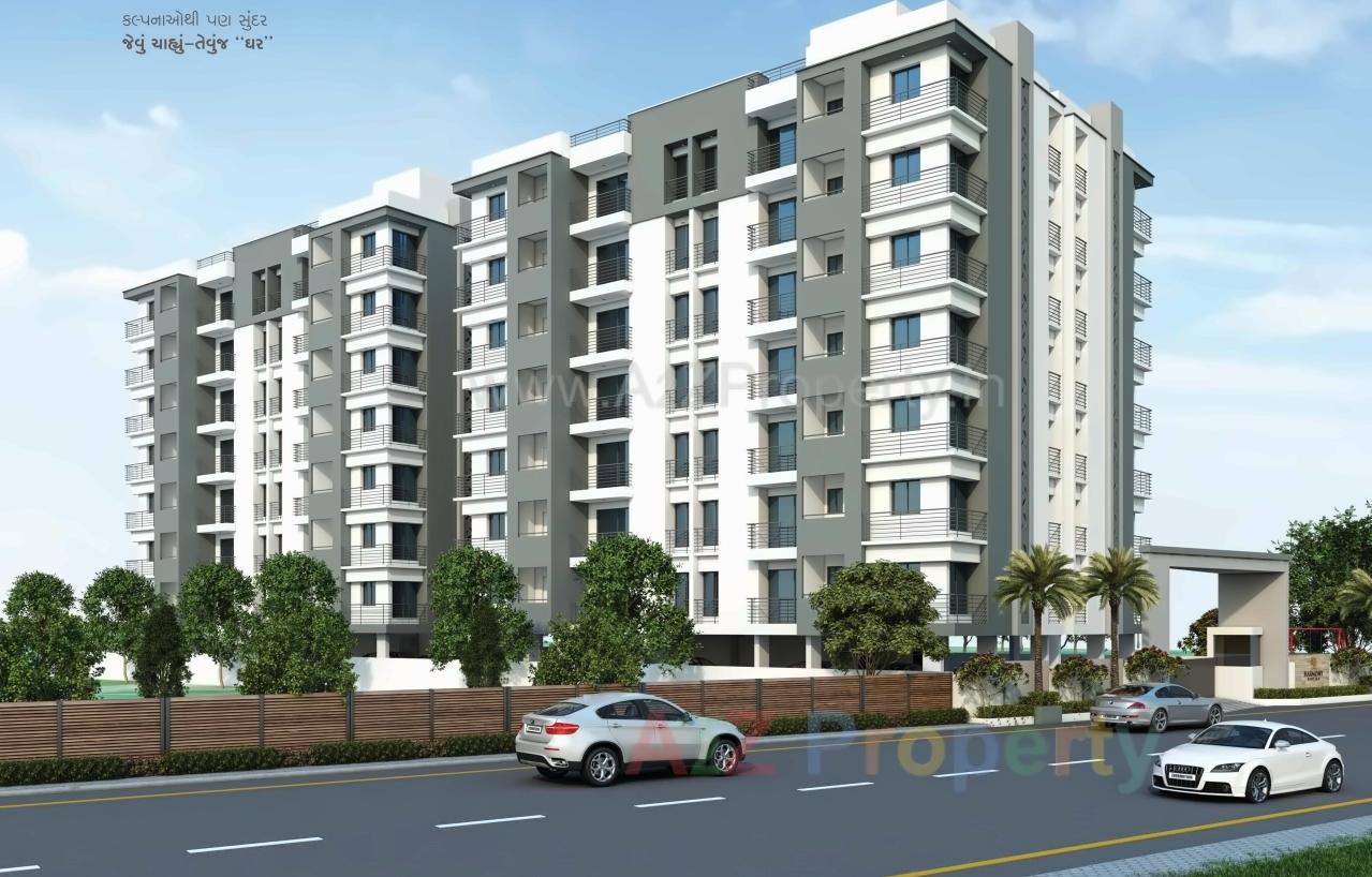 3D Elevation of real estate project Harmony Exotica located at Mavdi, Rajkot, Gujarat