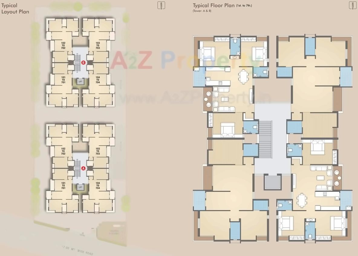 Layout of real estate project Harmony Exotica located at Mavdi, Rajkot, Gujarat