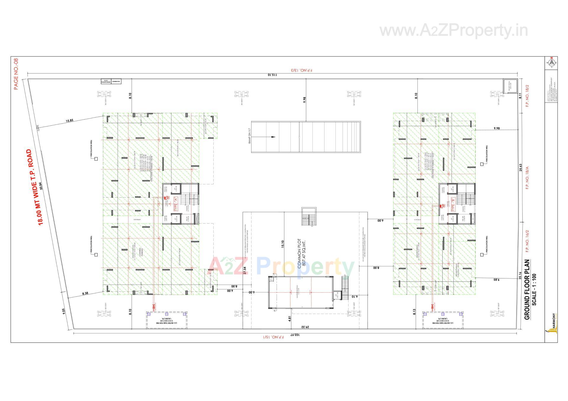 Layout of real estate project Harmony Hills located at Motamava, Rajkot, Gujarat