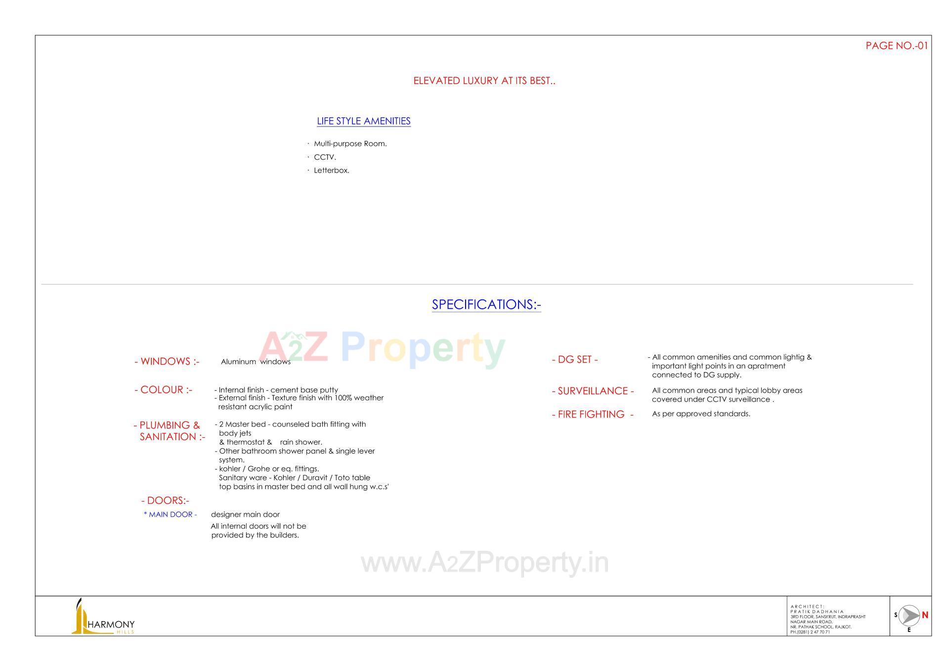  of real estate project Harmony Hills located at Motamava, Rajkot, Gujarat