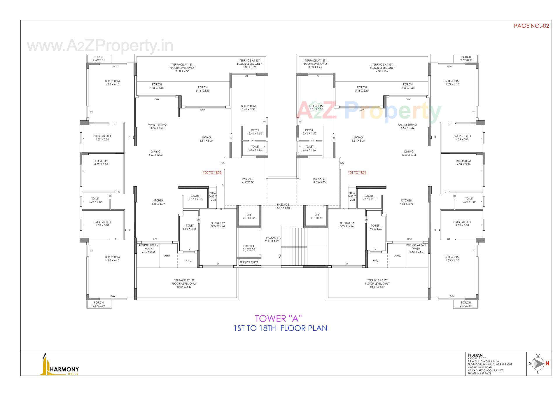 Layout of real estate project Harmony Hills located at Motamava, Rajkot, Gujarat