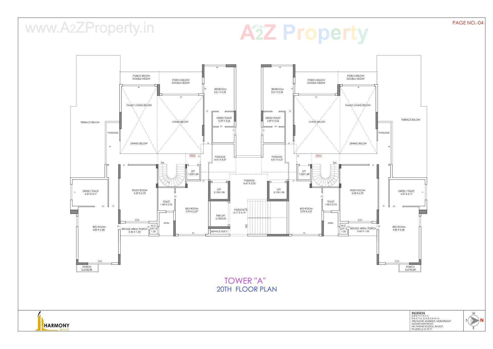 Layout of real estate project Harmony Hills located at Motamava, Rajkot, Gujarat