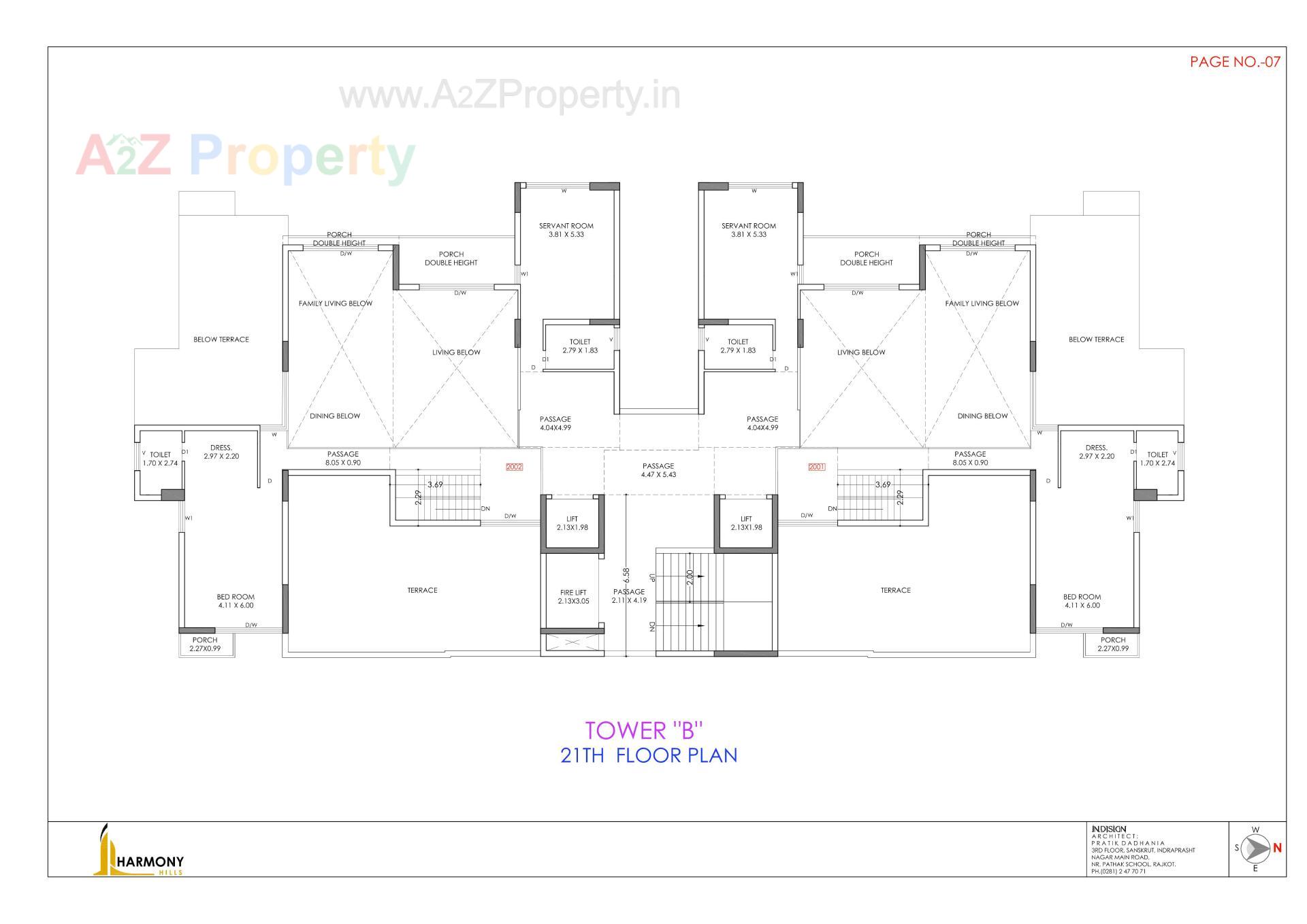 Layout of real estate project Harmony Hills located at Motamava, Rajkot, Gujarat
