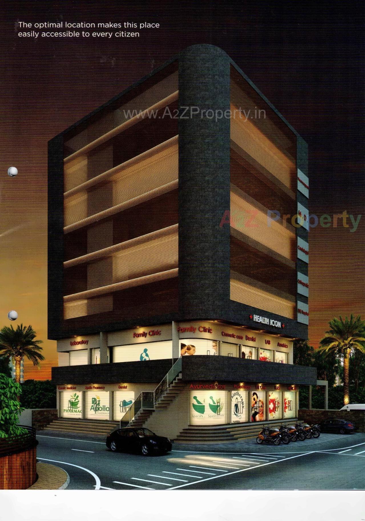 3D Elevation of real estate project Health Icon located at Rajkot, Rajkot, Gujarat