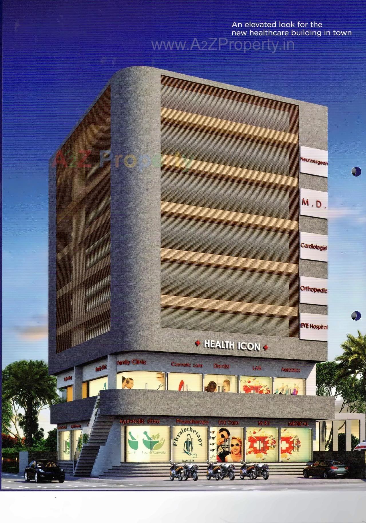 3D Elevation of real estate project Health Icon located at Rajkot, Rajkot, Gujarat