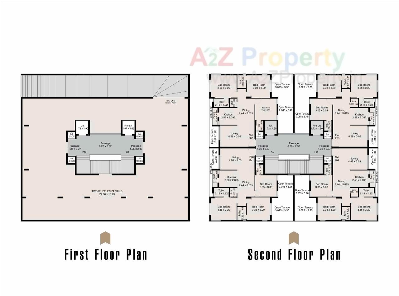 Layout of real estate project Heaven Heights located at Mavdi, Rajkot, Gujarat