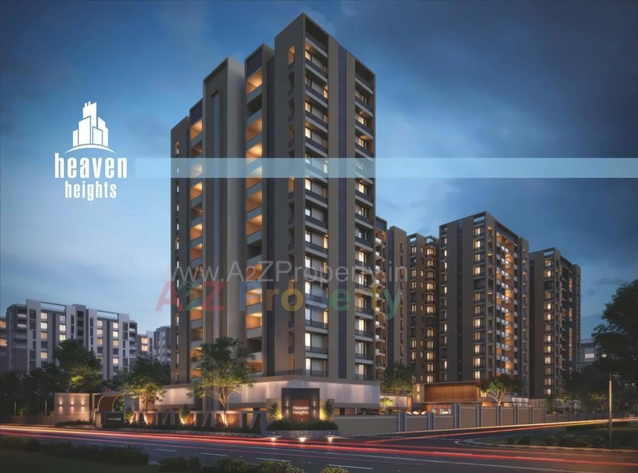 3D Elevation of real estate project Heaven Heights located at Mavdi, Rajkot, Gujarat