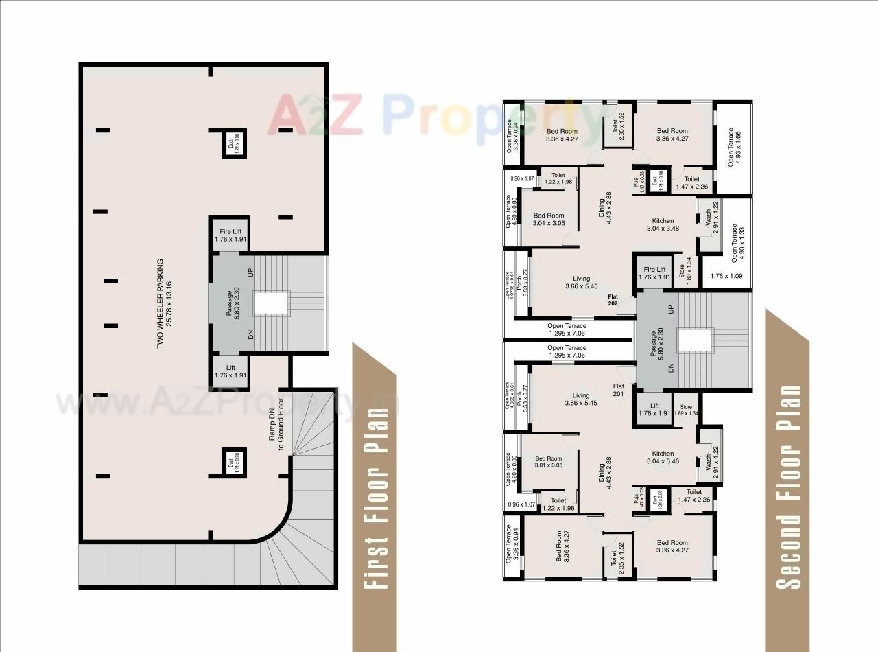 Layout of real estate project Heaven Heights located at Mavdi, Rajkot, Gujarat