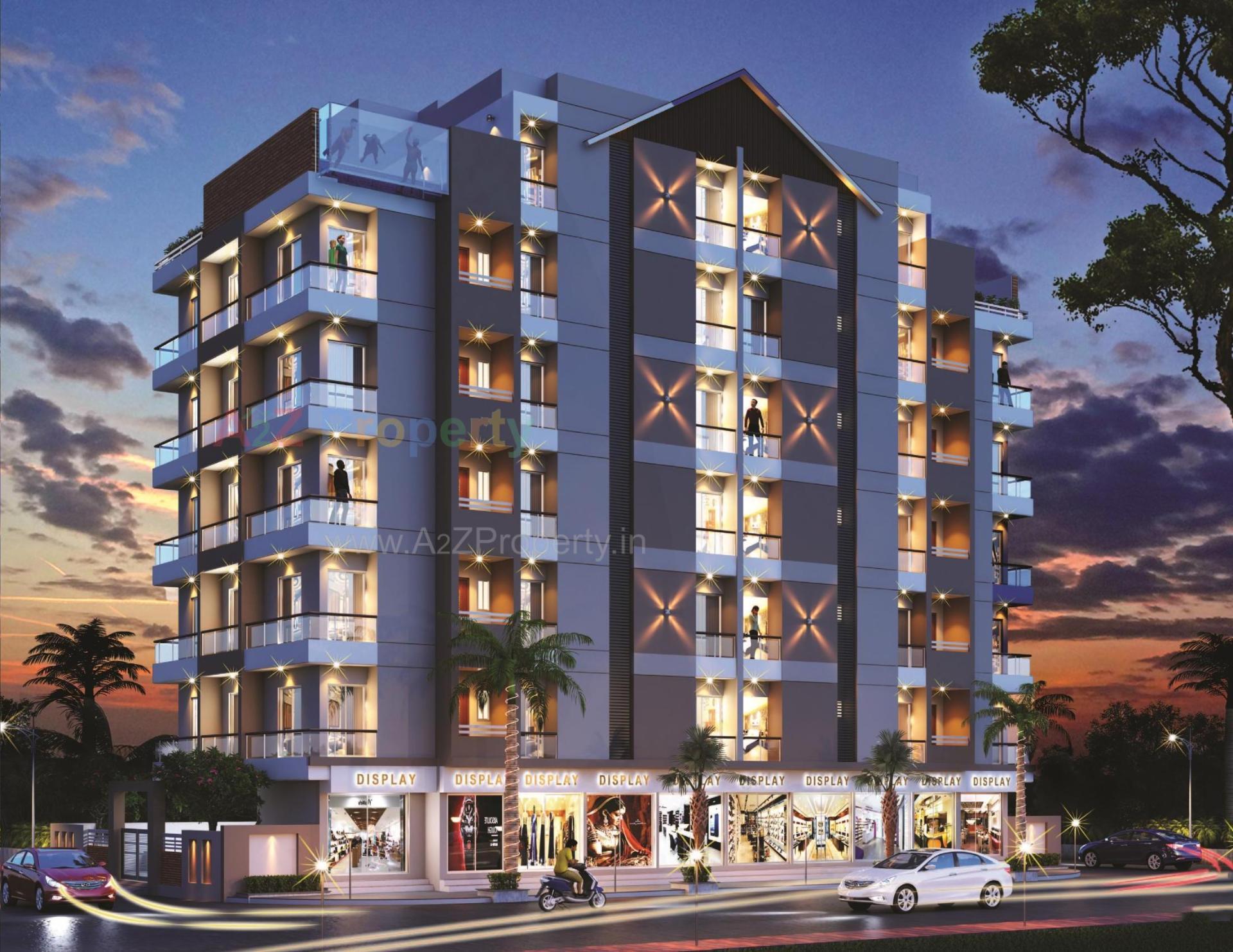 3D Elevation of real estate project Heaven Heights located at Rajkot, Rajkot, Gujarat