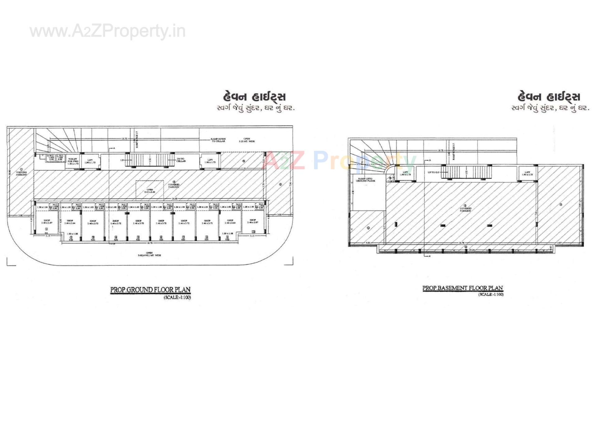 Layout of real estate project Heaven Heights located at Rajkot, Rajkot, Gujarat