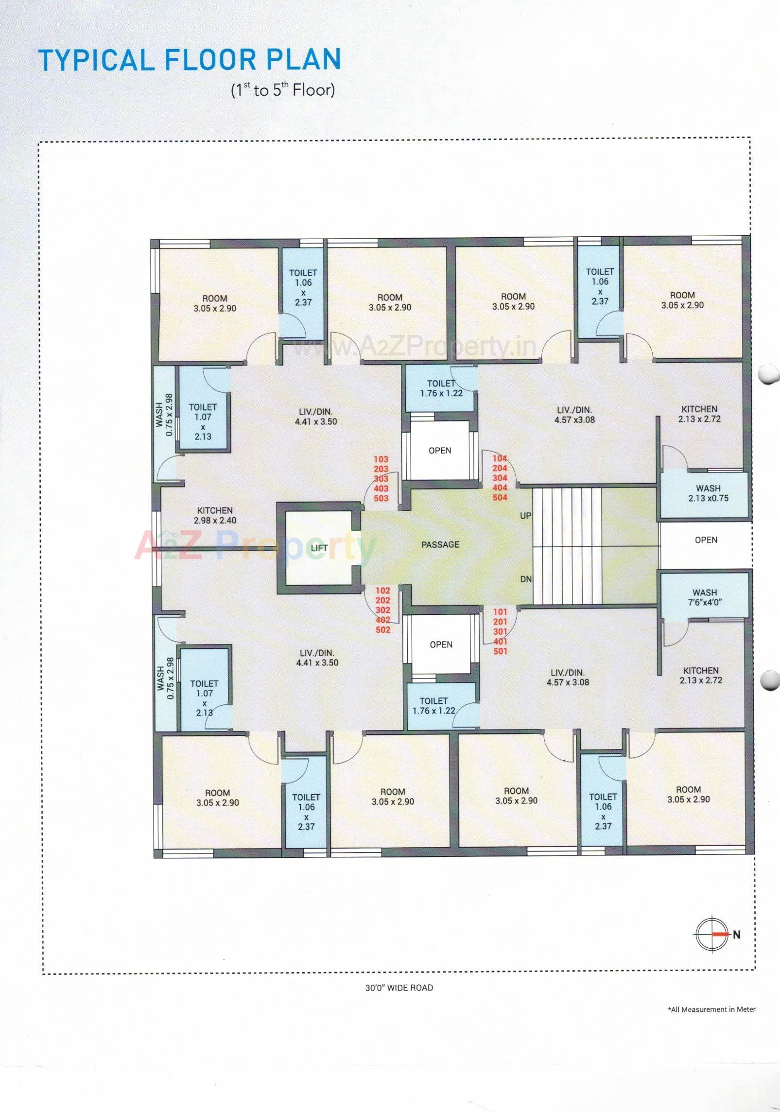 Layout of real estate project Heer Enclave located at Rajkot, Rajkot, Gujarat