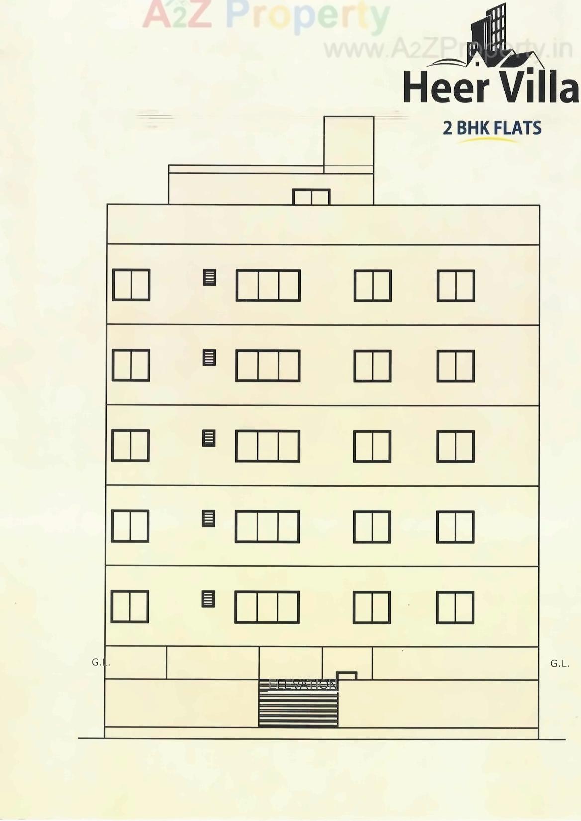 Layout of real estate project Heer Villa located at Mavdi, Rajkot, Gujarat