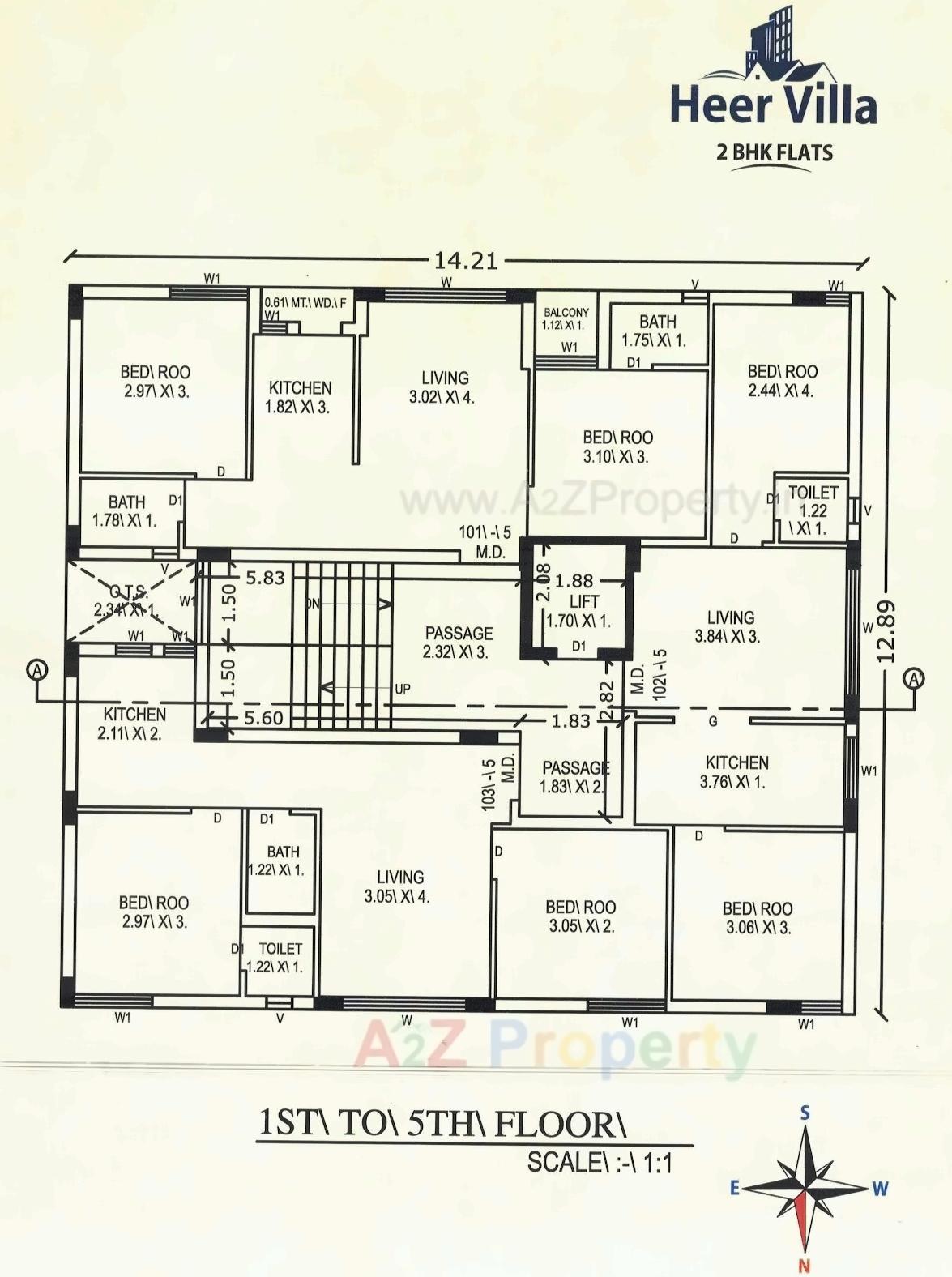 Layout of real estate project Heer Villa located at Mavdi, Rajkot, Gujarat