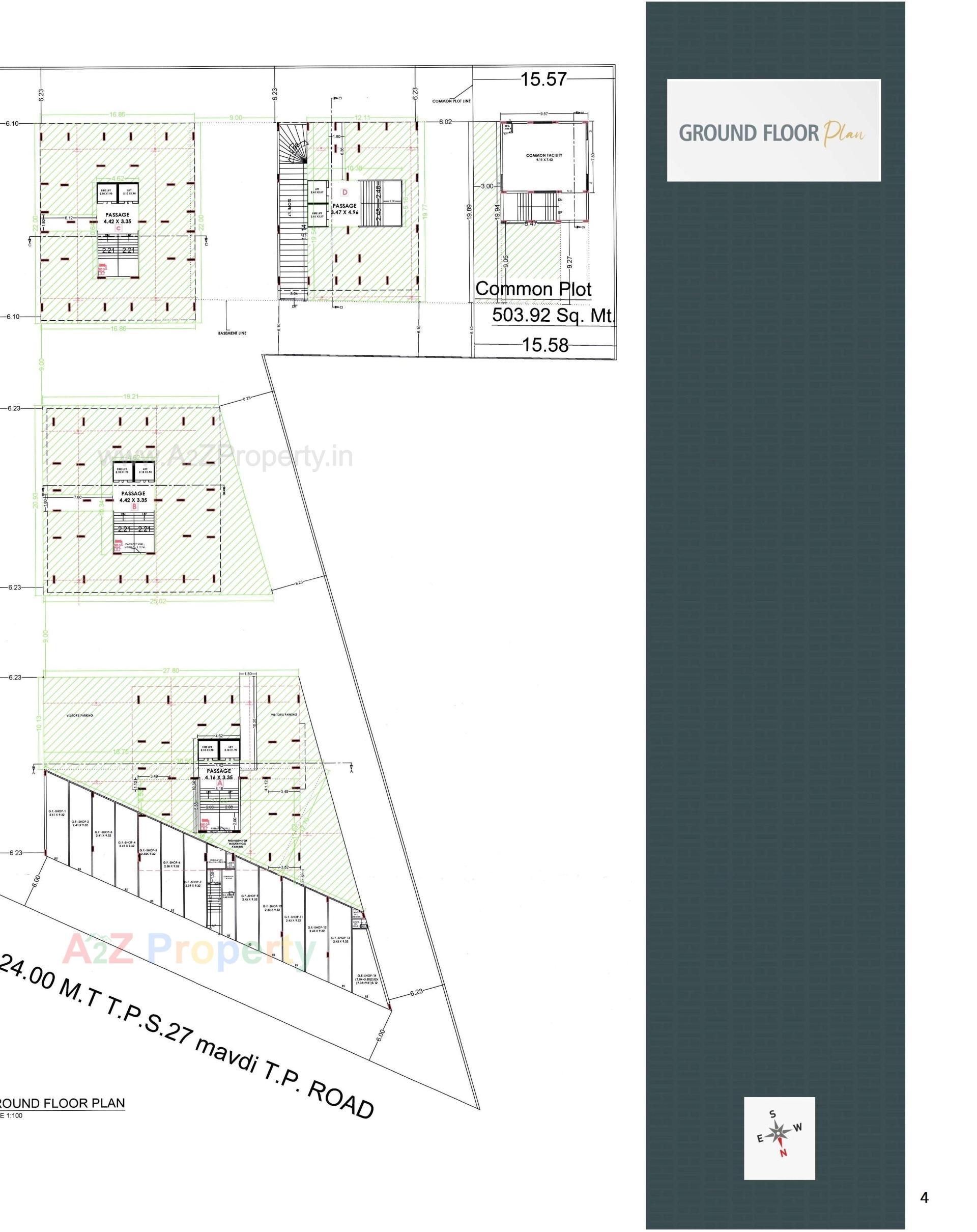 Layout of real estate project High Street located at Mavdi, Rajkot, Gujarat