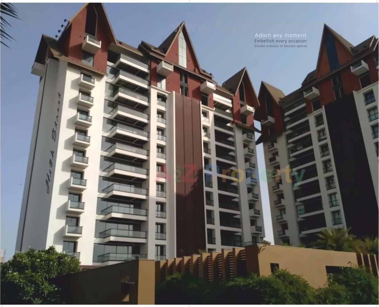 3D Elevation of real estate project Highstreet located at Nana-mava, Rajkot, Gujarat