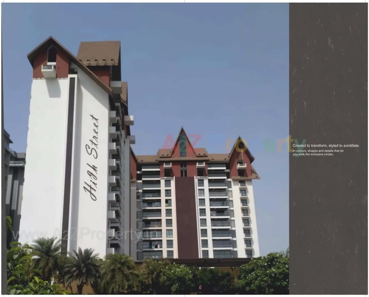 3D Elevation of real estate project Highstreet located at Nana-mava, Rajkot, Gujarat