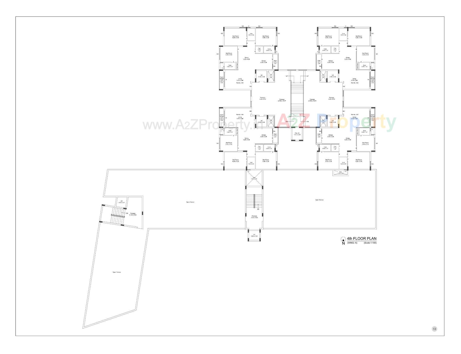 Layout of real estate project Hilton Aristo located at Mavdi, Rajkot, Gujarat