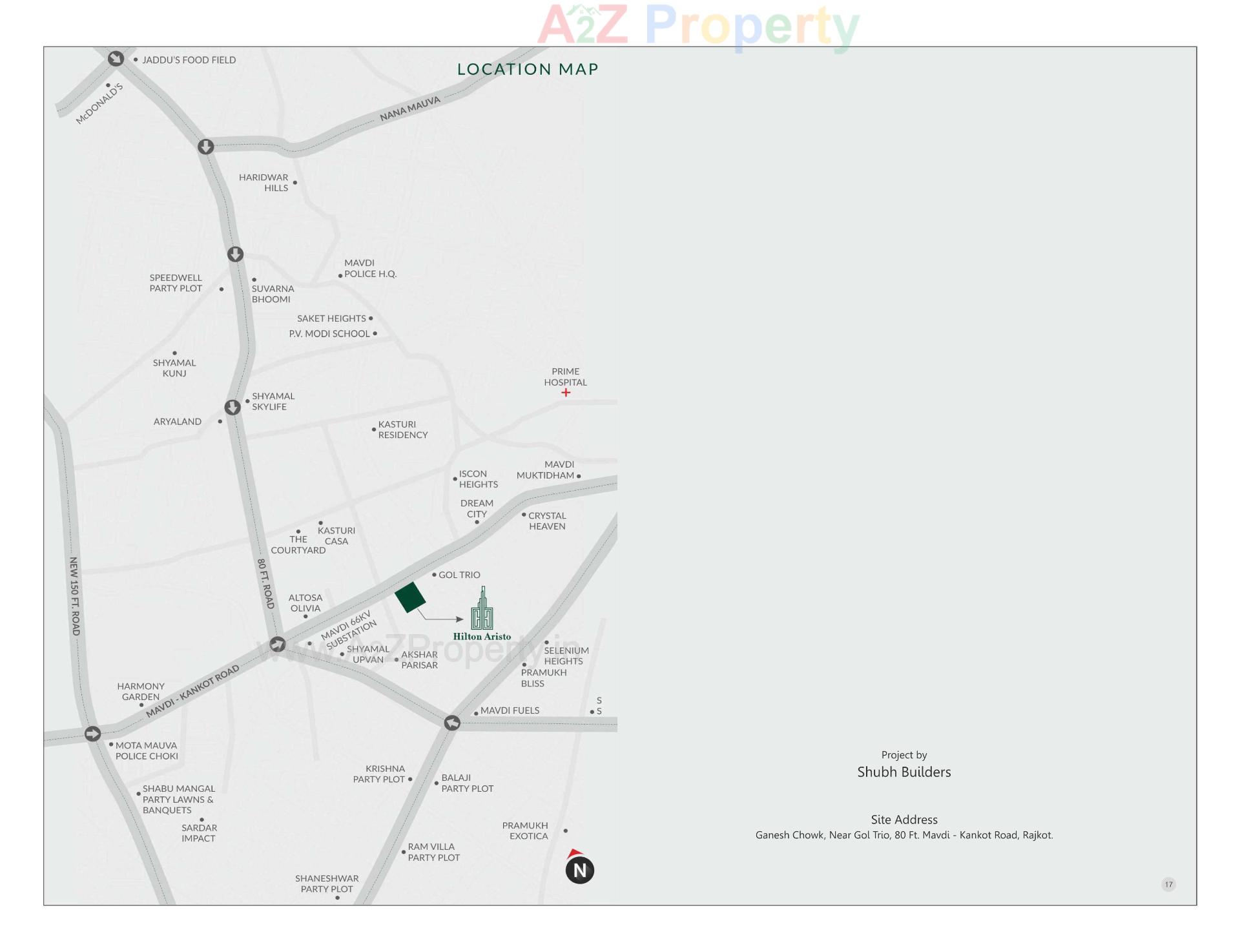  of real estate project Hilton Aristo located at Mavdi, Rajkot, Gujarat