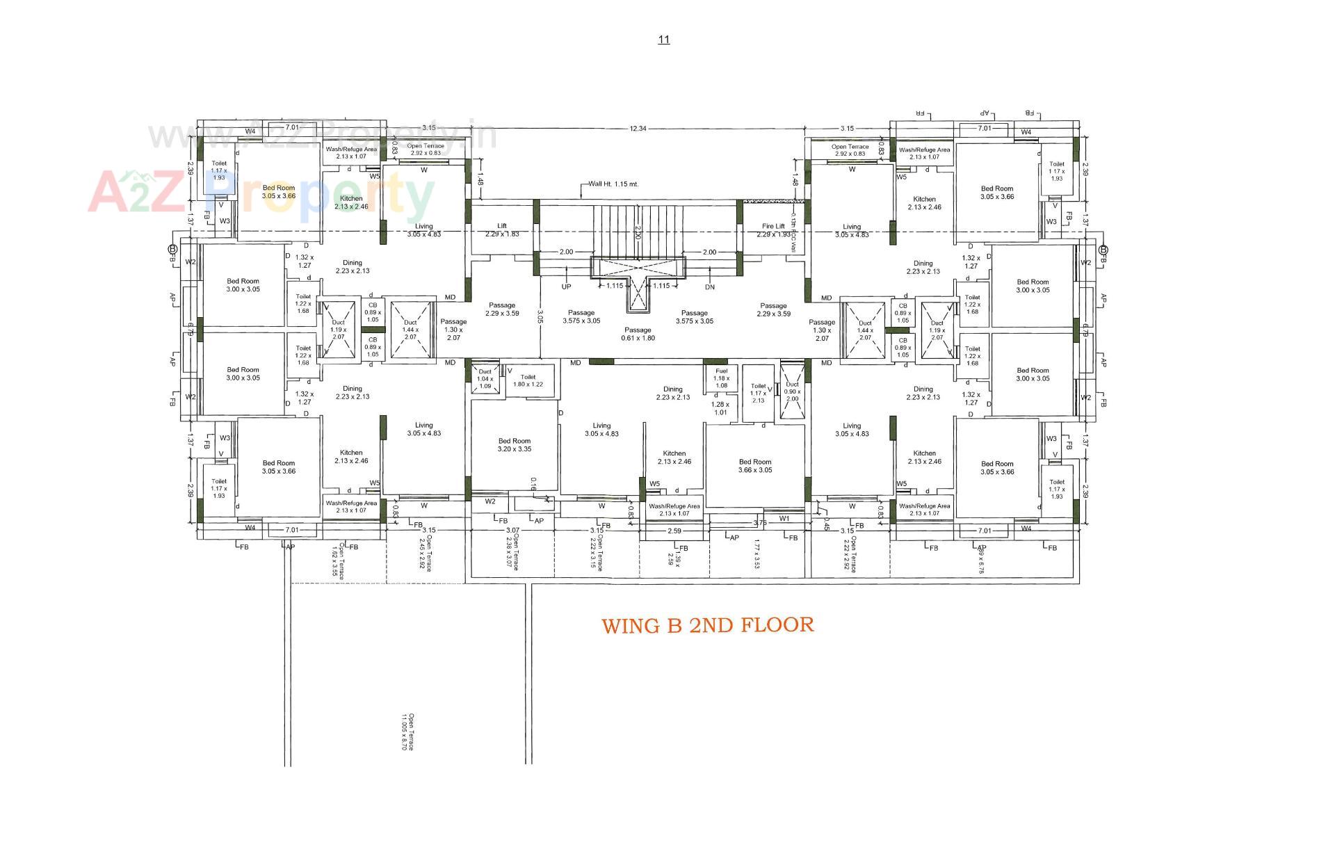 Layout of real estate project Hilton Empire located at Kangashiyali, Rajkot, Gujarat