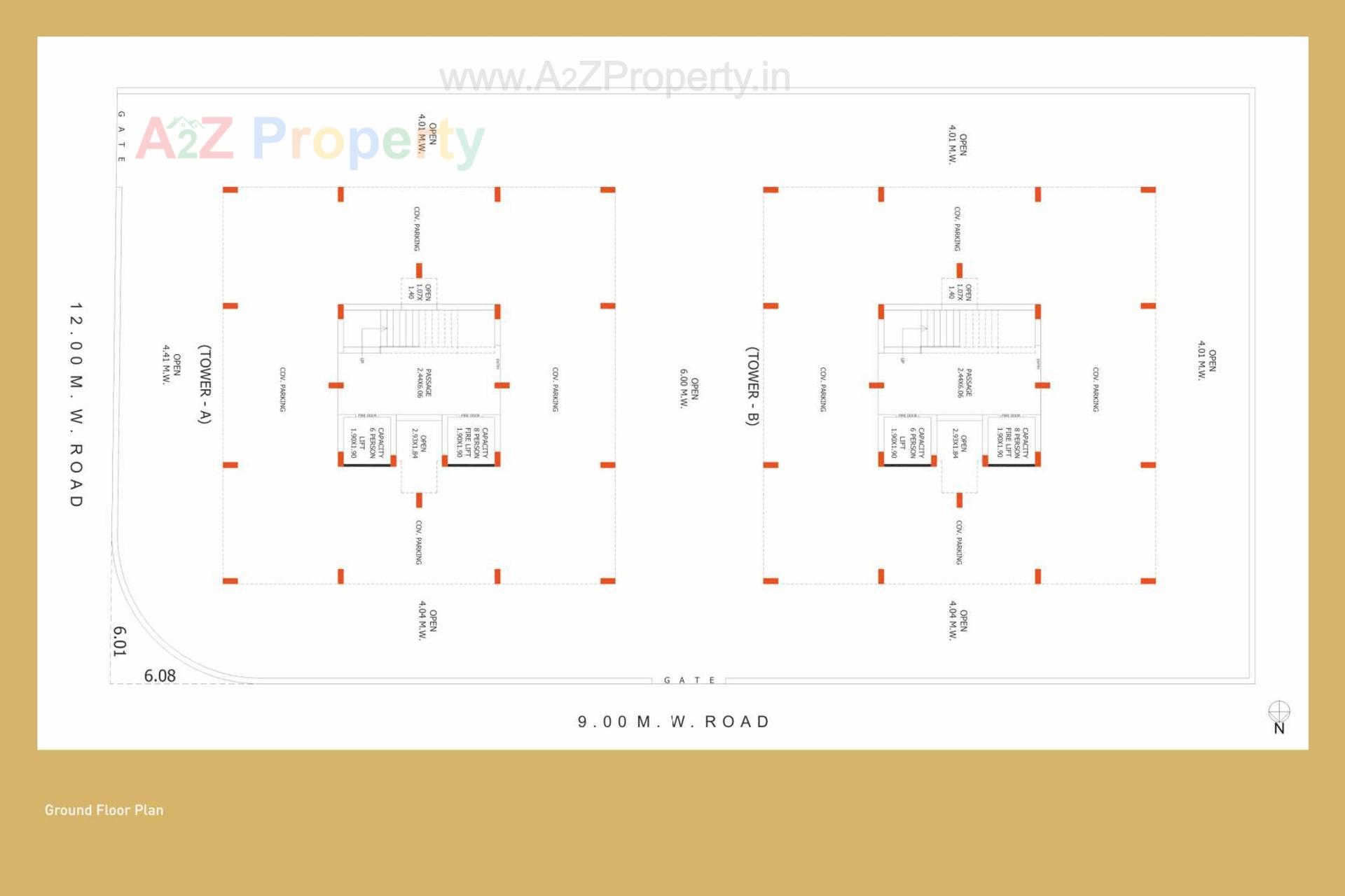 Layout of real estate project Icon Gold located at Rajkot, Rajkot, Gujarat
