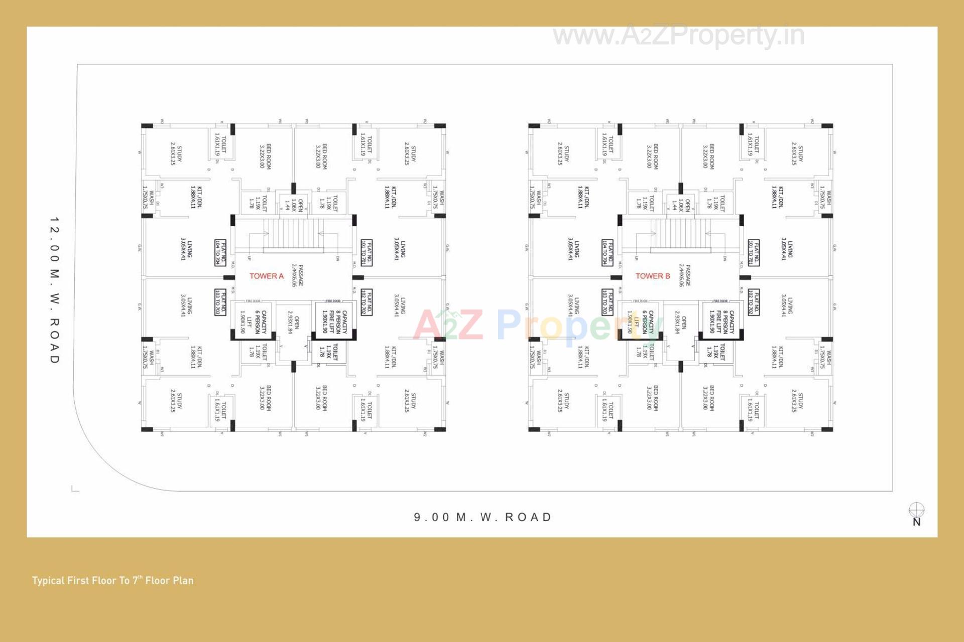 Layout of real estate project Icon Gold located at Rajkot, Rajkot, Gujarat