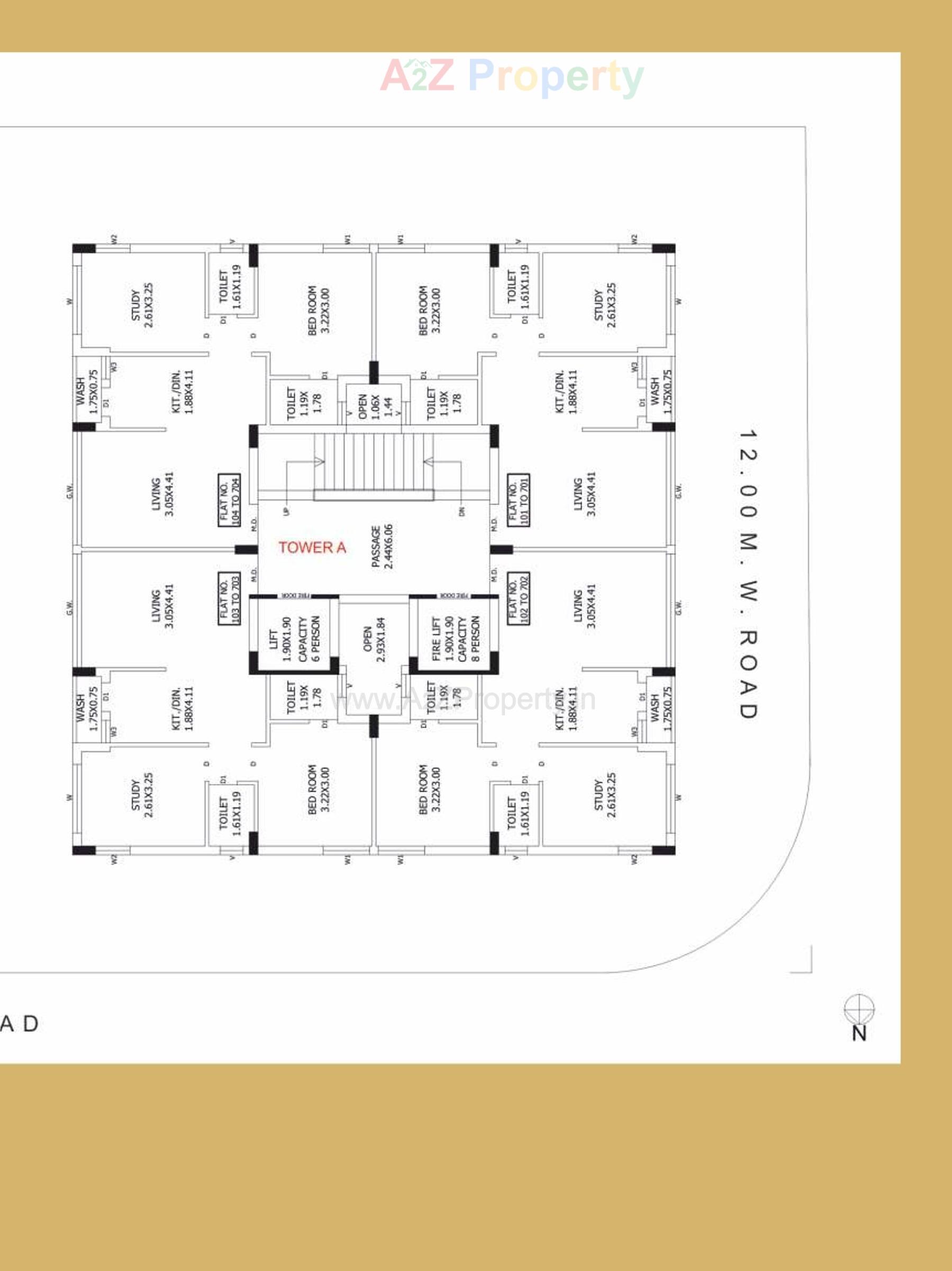 Layout of real estate project Icon Gold located at Rajkot, Rajkot, Gujarat
