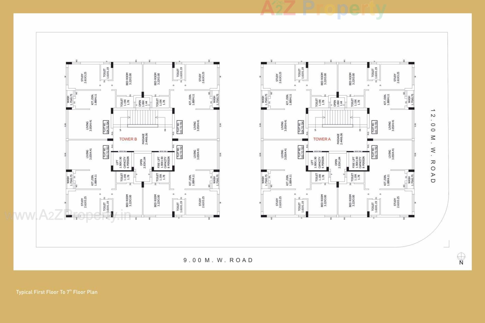 Layout of real estate project Icon Gold located at Rajkot, Rajkot, Gujarat