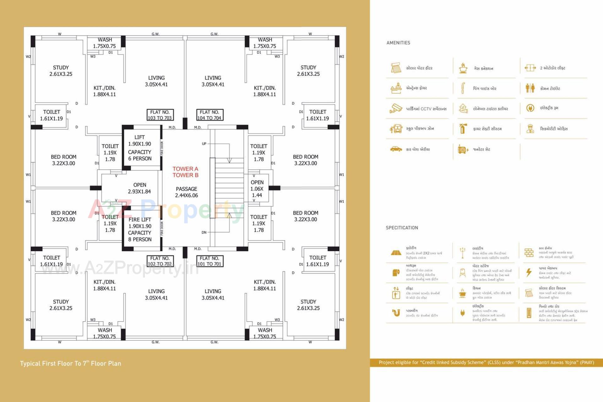 Layout of real estate project Icon Gold located at Rajkot, Rajkot, Gujarat