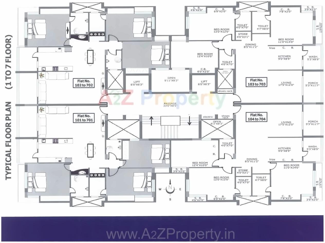 Layout of real estate project Icon Silver located at Rajkot, Rajkot, Gujarat