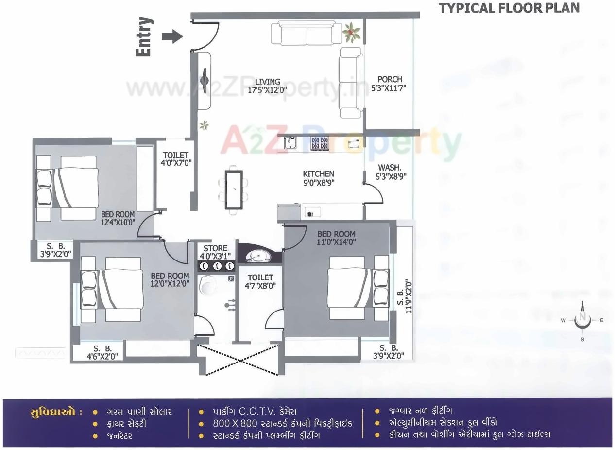 Layout of real estate project Icon Silver located at Rajkot, Rajkot, Gujarat