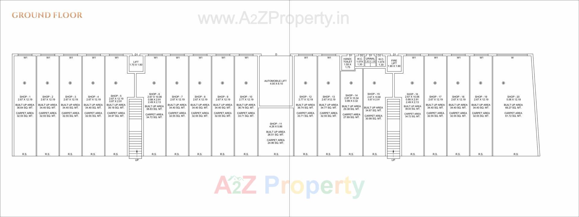 Layout of real estate project Iconic Lifestyle located at Ghanteshwar, Rajkot, Gujarat