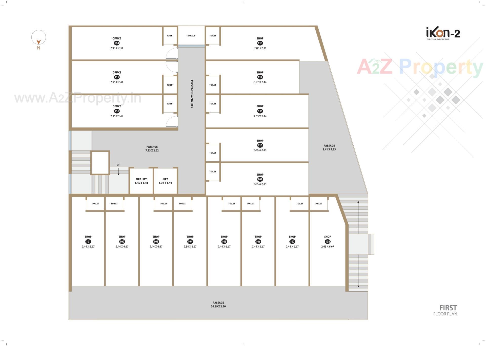 Layout of real estate project Ikon located at Raiya, Rajkot, Gujarat