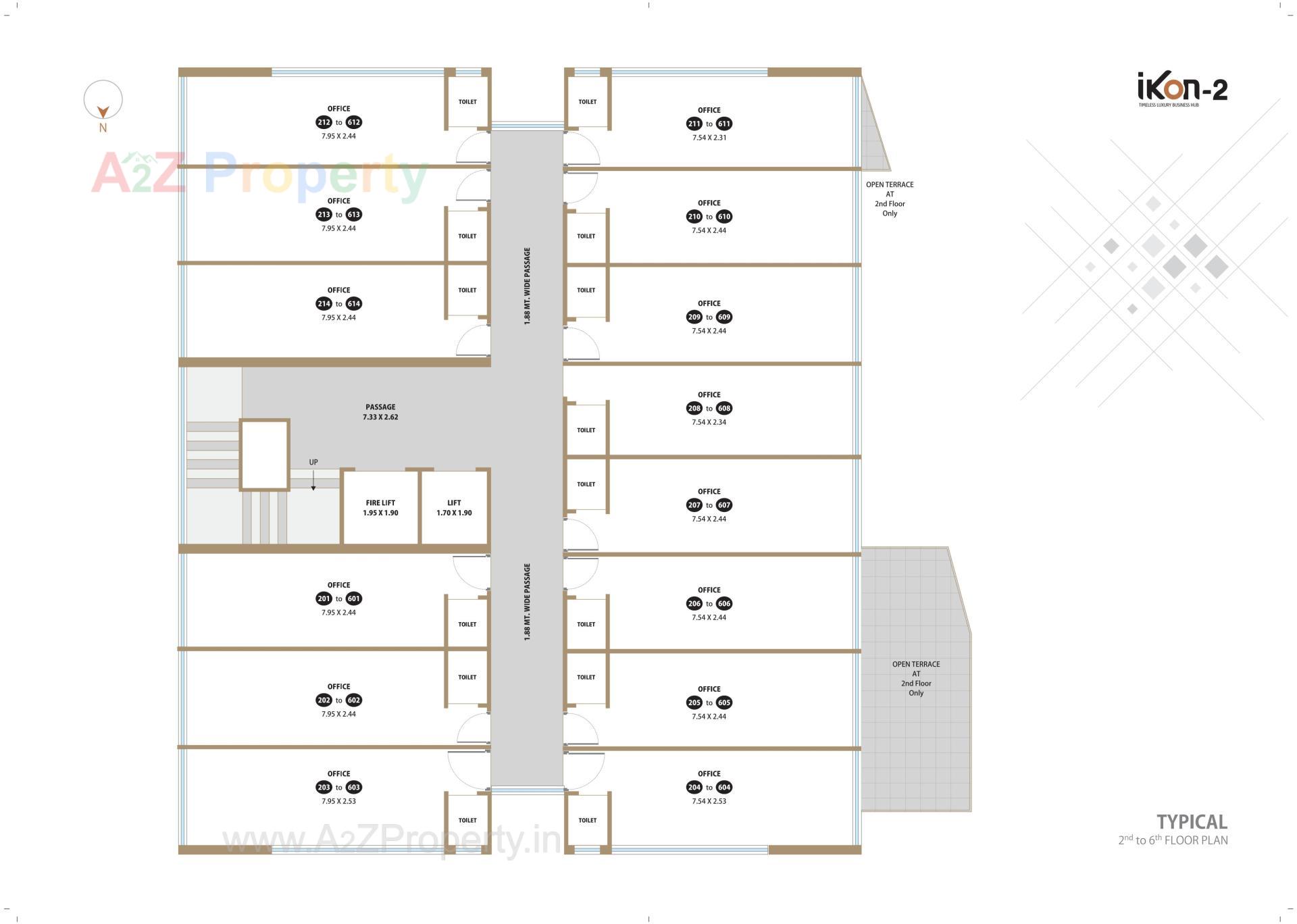 Layout of real estate project Ikon located at Raiya, Rajkot, Gujarat
