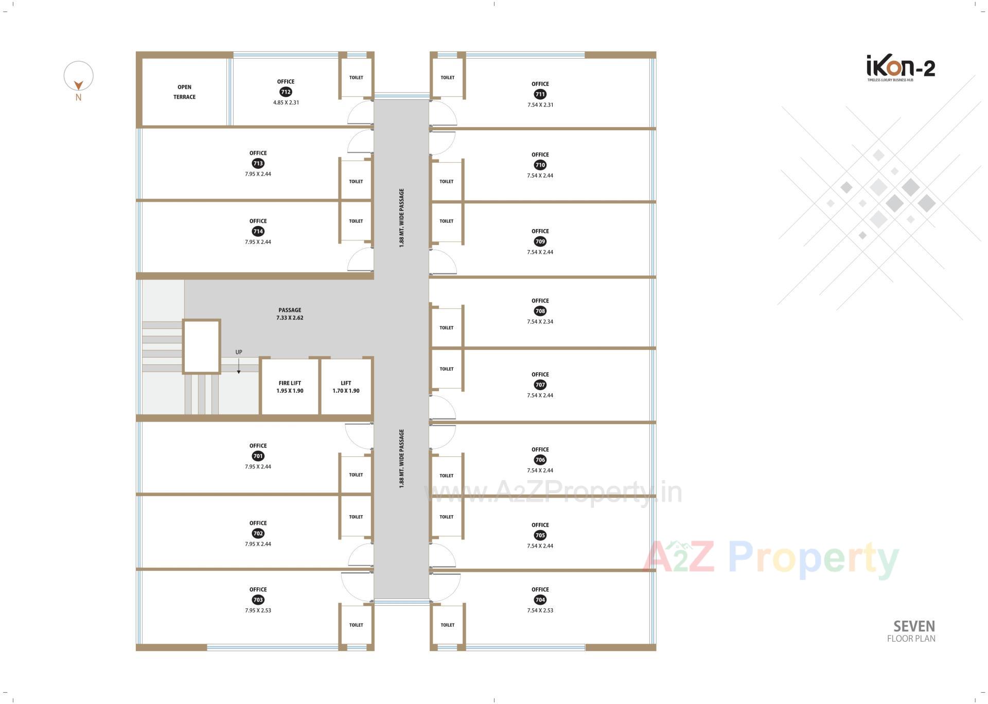 Layout of real estate project Ikon located at Raiya, Rajkot, Gujarat