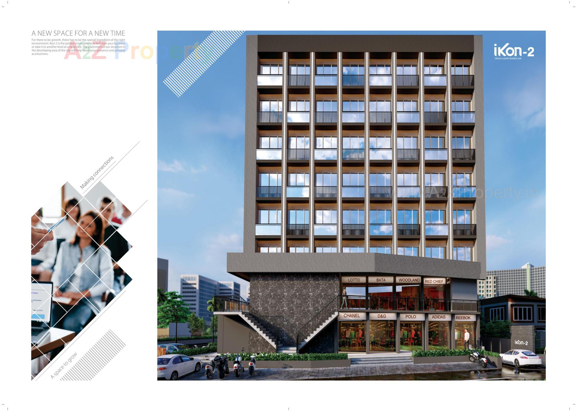 3D Elevation of real estate project Ikon located at Raiya, Rajkot, Gujarat