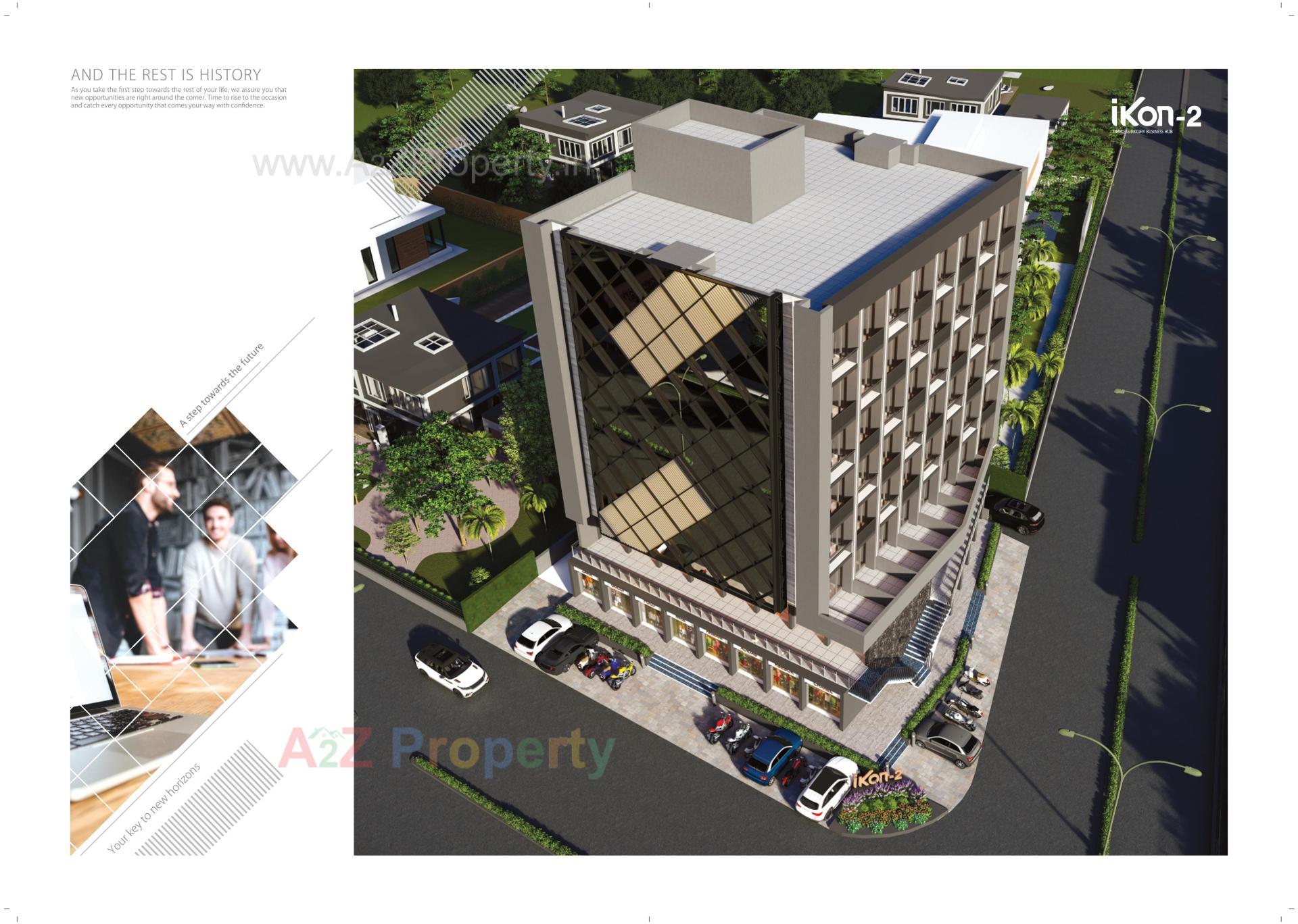 3D Elevation of real estate project Ikon located at Raiya, Rajkot, Gujarat