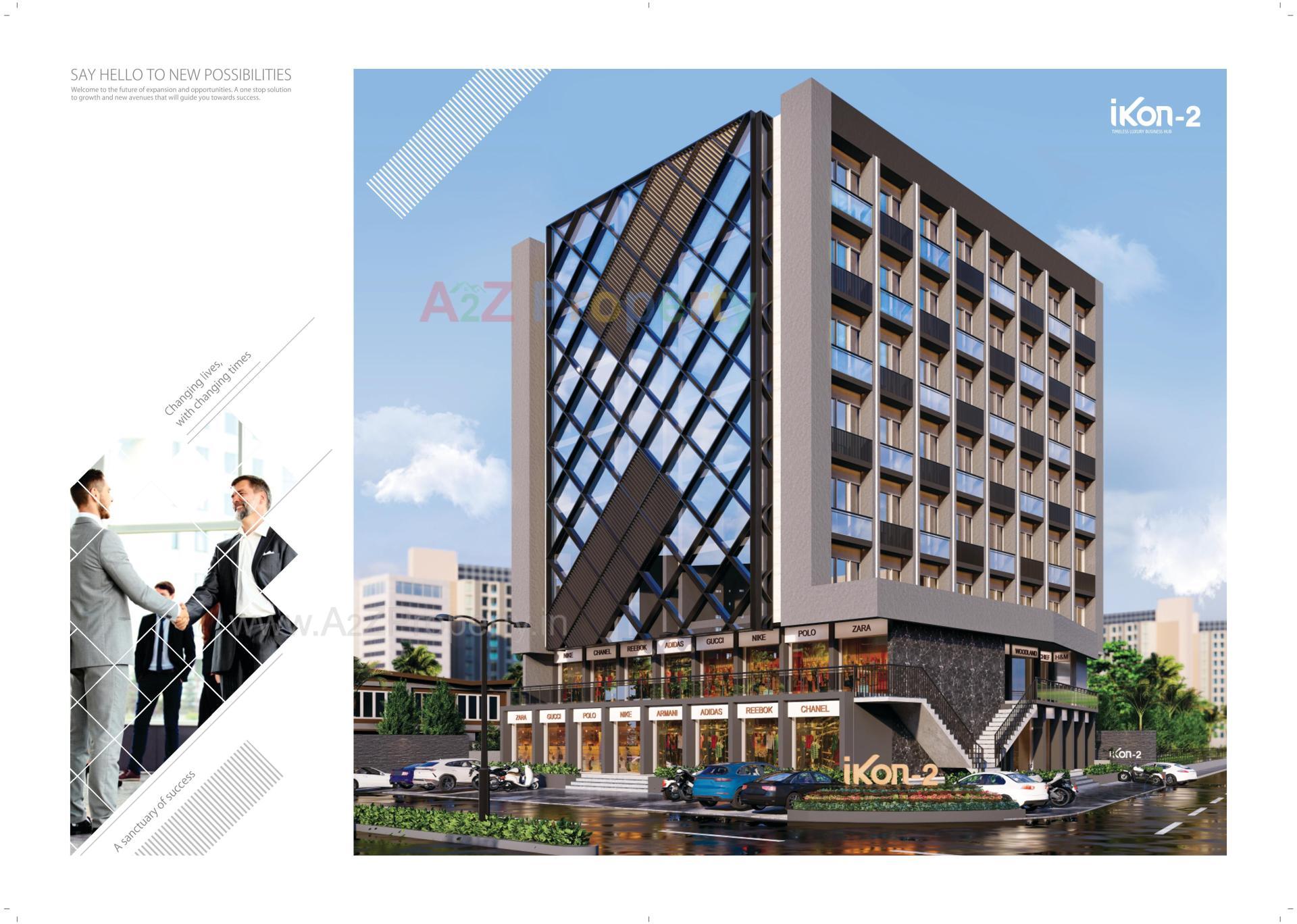 3D Elevation of real estate project Ikon located at Raiya, Rajkot, Gujarat