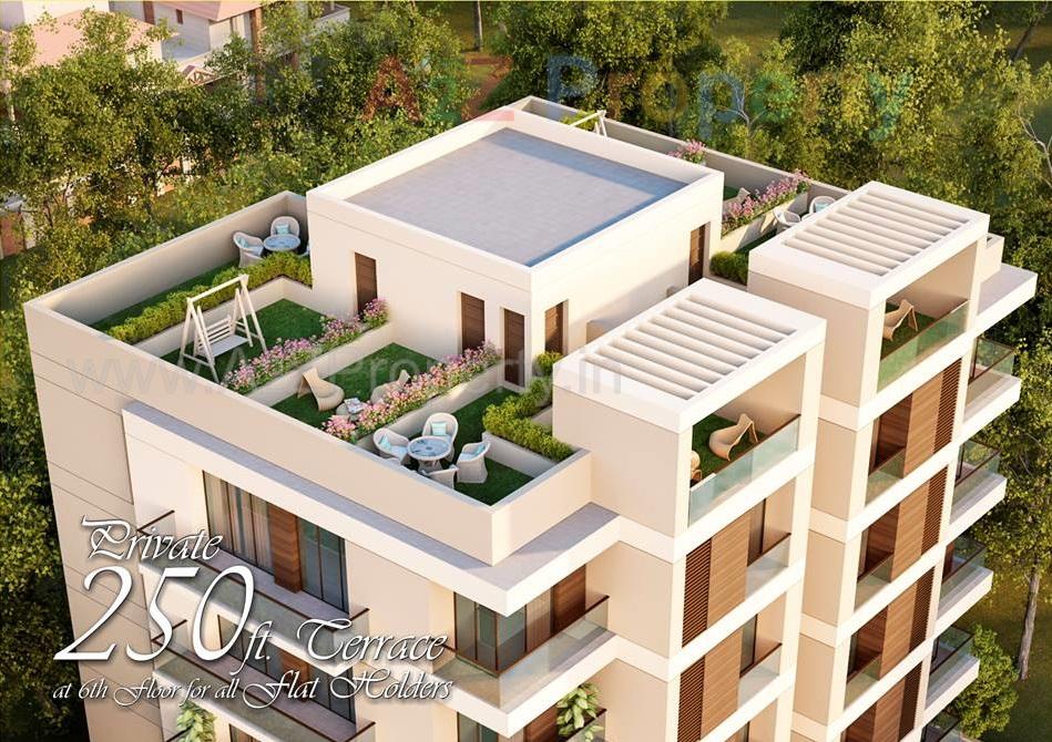 3D Elevation of real estate project Infinity House located at Nanamava, Rajkot, Gujarat