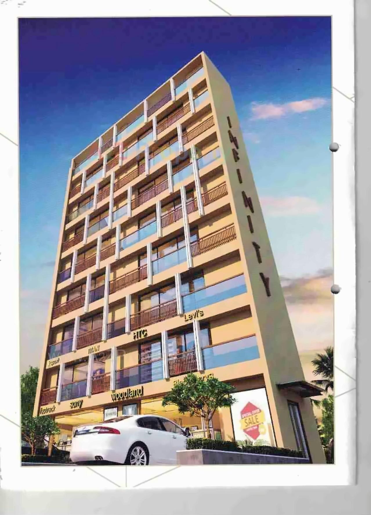 3D Elevation of real estate project Infinity located at Madhapar, Rajkot, Gujarat