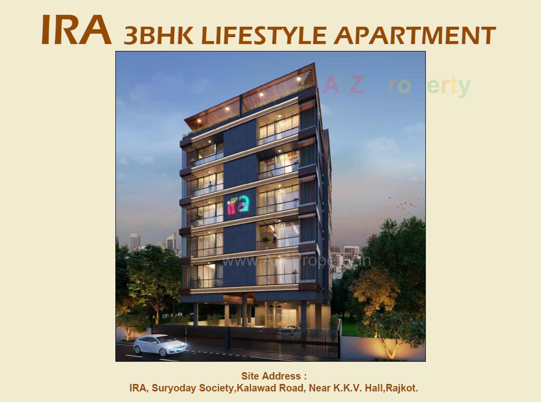 3D Elevation of real estate project Ira located at Nanamava, Rajkot, Gujarat